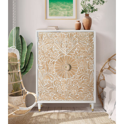 Josephus 2 Door Solid Wood Wardrobe