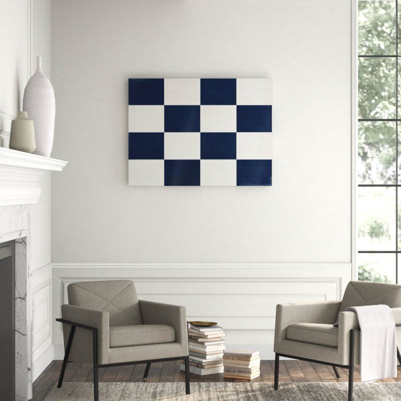 Nautical Flag I Print by Barclay Butera, Outdoor, 24" H x 32" W x 1.5" D