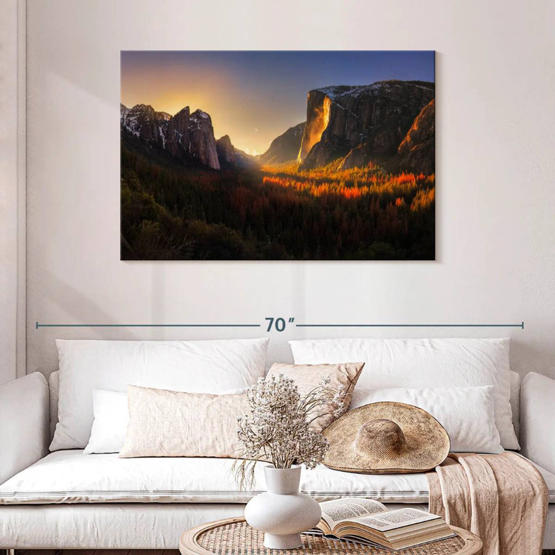 Alvord Yosemite Firefall I, H 30 po x l 45 po