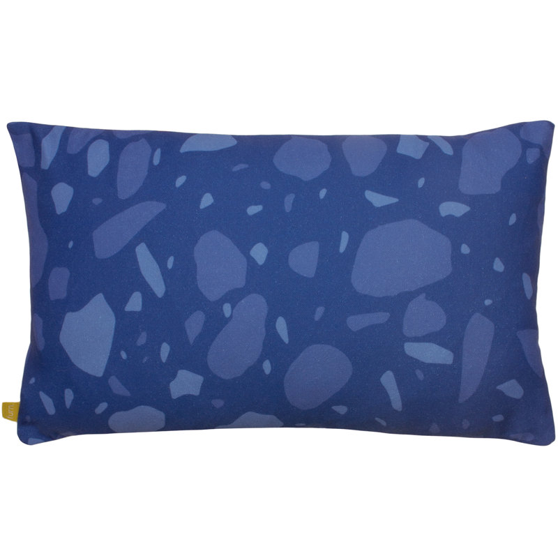 Terra Abstract Rectangular Throw Pillow Cover, Aqua