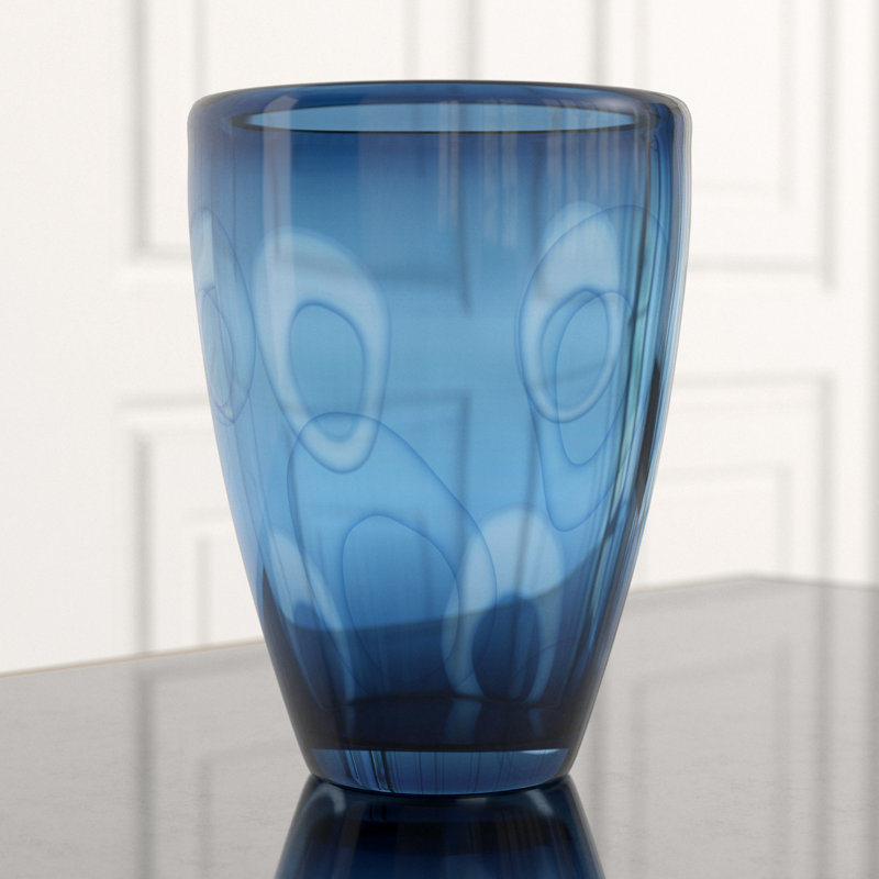Royale Ceramic / Porcelain Table Vase, 10.5" H x 7.75" W x 7.75" D