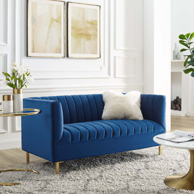 Modway Shift Channel Tufted Performance Velvet Loveseat
