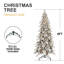 Arbre de Noël enneigé 9 pi, 1250 lumières DEL blanc chaud, 2138 pointes, 52 pin naturel, installation rapide pour les fêtes occupées