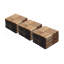 20 carreaux de terrasse imbriqués à carreaux, plancher en bois franc d'acacia jaune carré 12 po x 12 po pour patio, banc, bord de piscine, ...-123358266-123358268