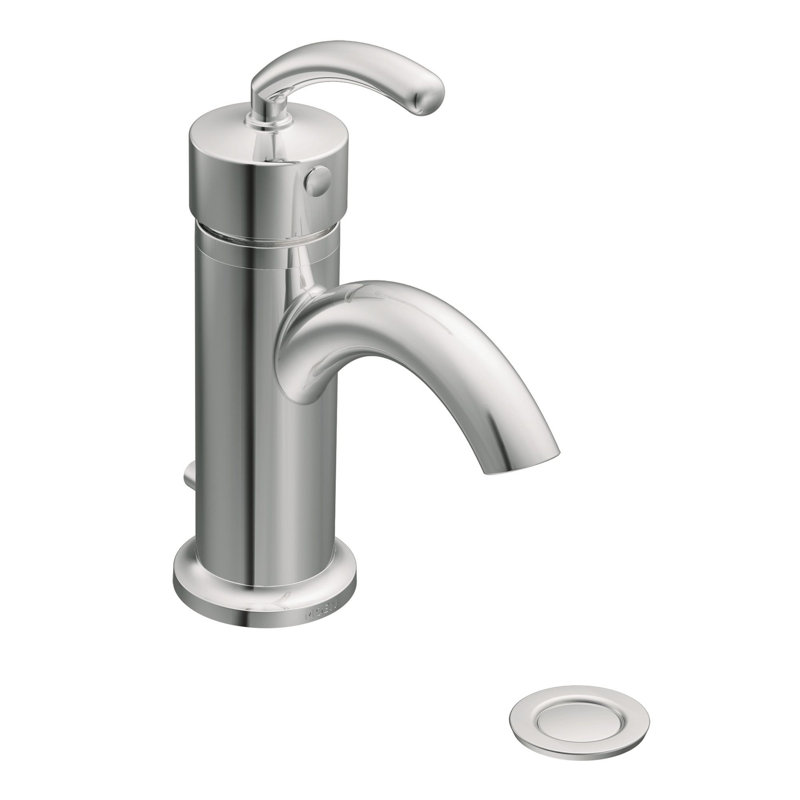 ICON Single Hole Low Arc Bathroom Faucet, Chrome