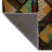 Dark-Toned Multi-Colored Spiral Mixed Geometric Rectangle Shape Patterned Modern Decorative Rug-1847746341