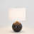 Marble Sphere Lamp-Black