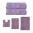 Ensemble de serviettes de bain 2 pièces et de tapis de bain 3 pièces Bruno Collection 100% coton doux (ensemble de 5)-102437100
