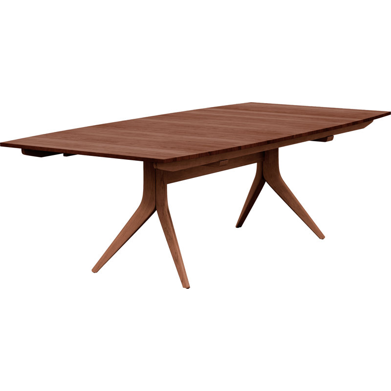Table à rallonge à tréteaux Catalina, Cerise cognac, H 30 po x L 72 po x l 46 po