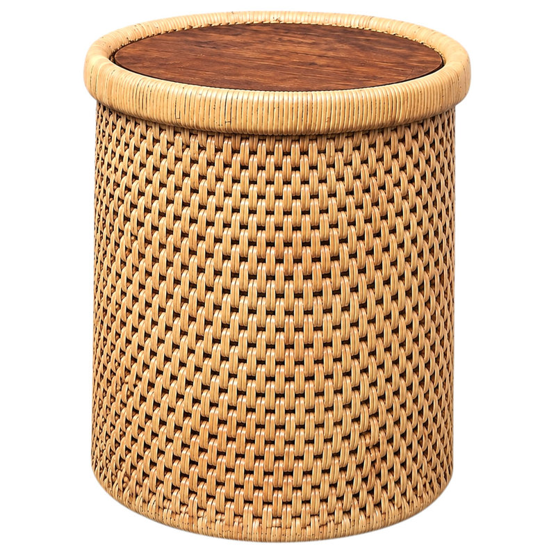 Vincenza Rattan Accent Table
