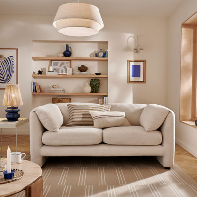 Lucinder 2 Seater Boucle Cream Sofa