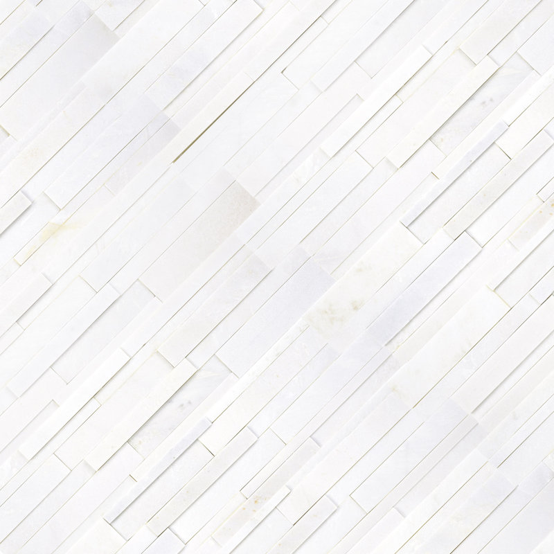 Carrelage mural 6 po x 24 po, Blanc aurique