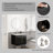 Wall-Mounted Double Door Vanity with Ceramic Basin-1176895719