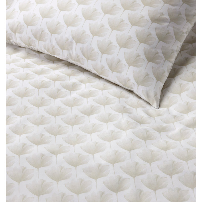 Edna Duvet Cover, Full / Double Duvet Cover, White/Beige