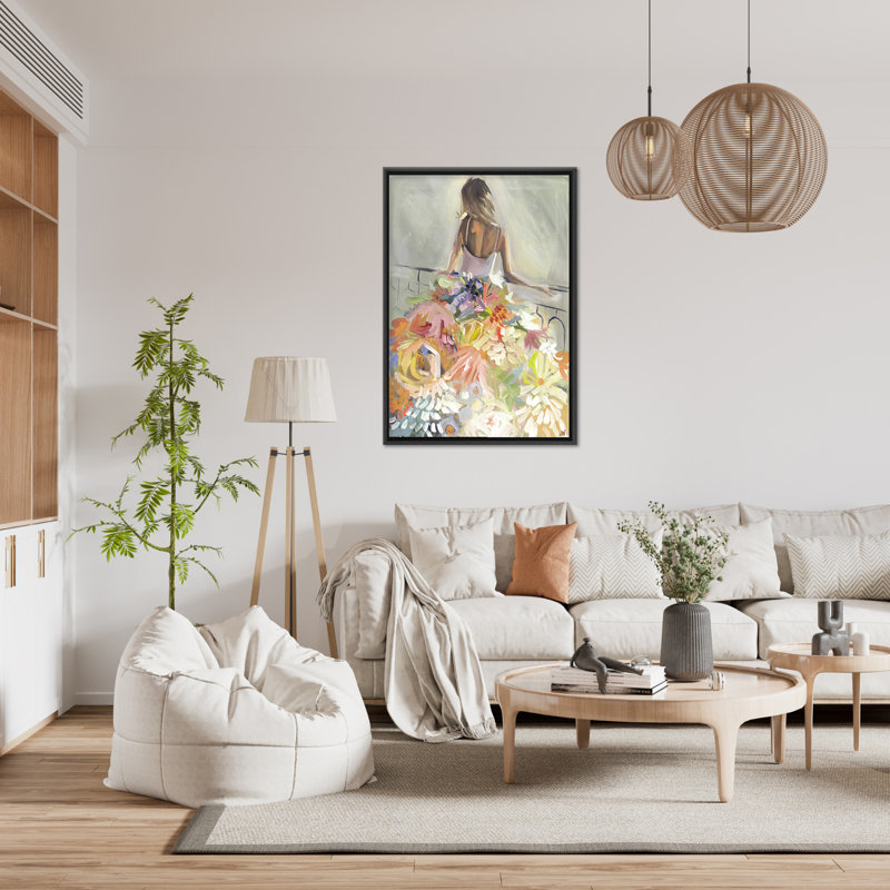 Nature Inspired Blossom Reverie: The Enigmatic Backdrop, 40" H x 30" W