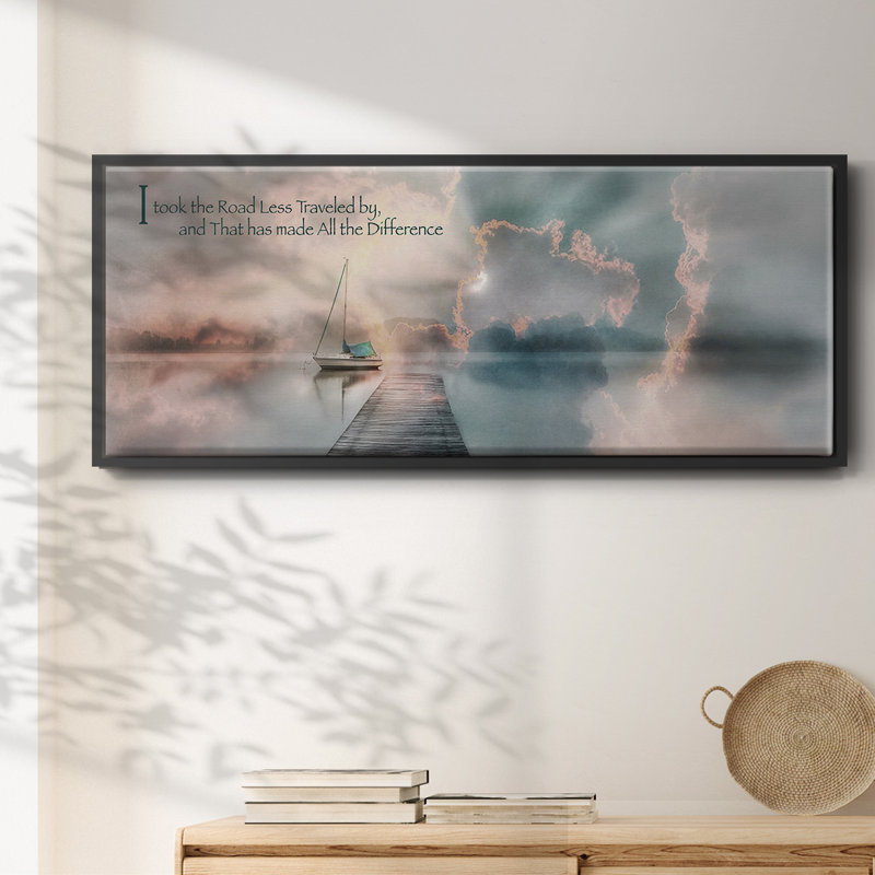 Road Less Traveled- Framed Canvas