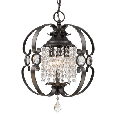 Willa Arlo Interiors Watchman 3 - Light Dimmable Geometric Chandelier ...