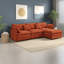 Canapés modulaires confortables en chenille, canapé modulaire en L pour la maison