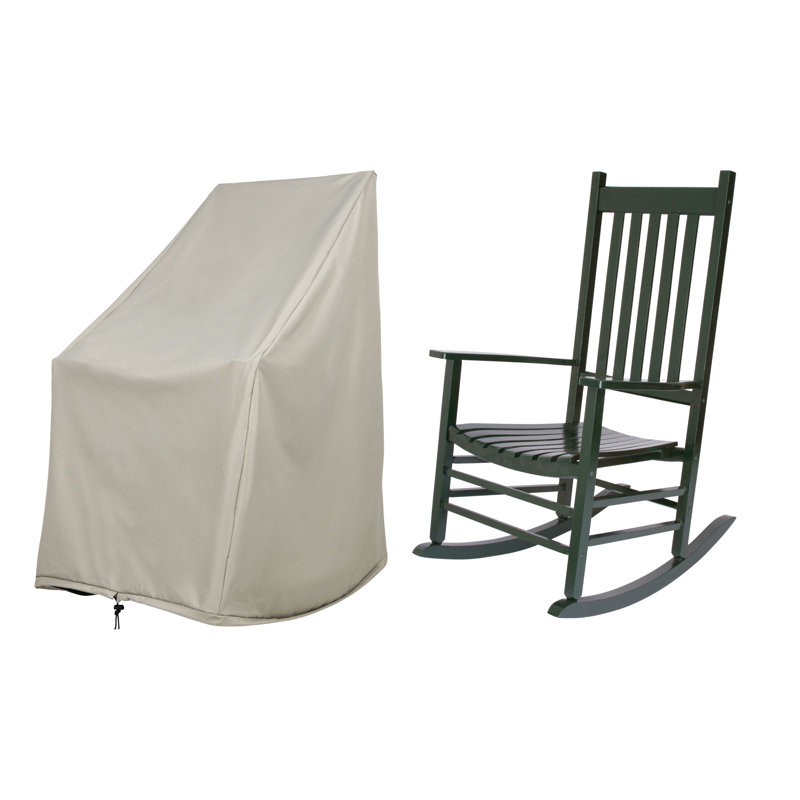 Chaise berçante d'extérieur avec housse de chaise berçante Emjay, Vert foncé