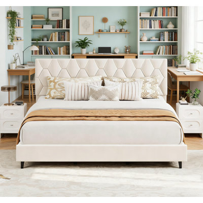 Upholstered Platform Bed Frame