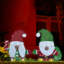 2 pièces de décoration de Noël gnome avec canne en bonbon