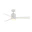 Ventilateur de plafond 48 po intérieur / extérieur toutes saisons avec ensemble d'éclairage DEL blanc mat-576374949