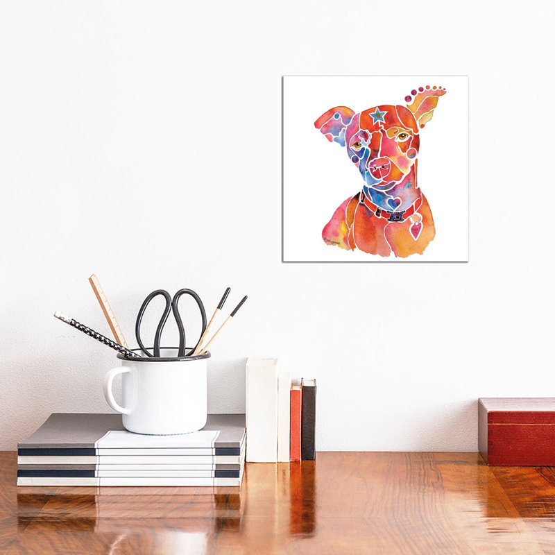 Rescue Dog Mooch by Jo Lynch - Wrapped Canvas Gallery-Wrapped Canvas Giclée, 30.48cm H x 30.48cm W