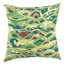 Coussin turc en soie fine rose clair / beige / noir / jaune-125010035-125010023