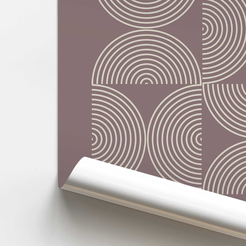 «Warm Taupe Bauhaus Composition affiche II», impression roulée, H 36 po x l 24 po x P 0,1 po, Impression sans cadre