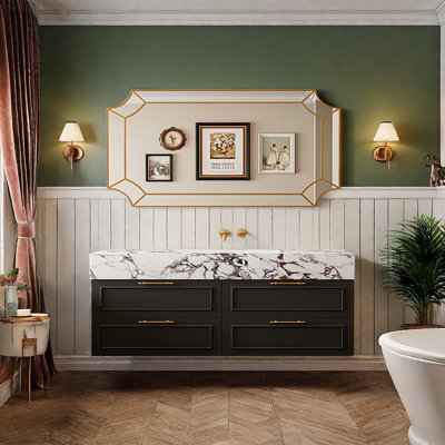 Armoire de salle de bain de style français