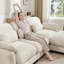 Canapé d'angle 2 places « Cloud Feel » avec pouf amovible-671851446