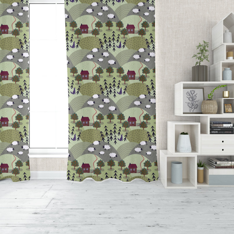 Javonte Room Darkening Curtain Pair, 20" W x 82" L