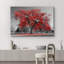 Arbre rouge sur fond de parc noir et blanc-96384570-96384566