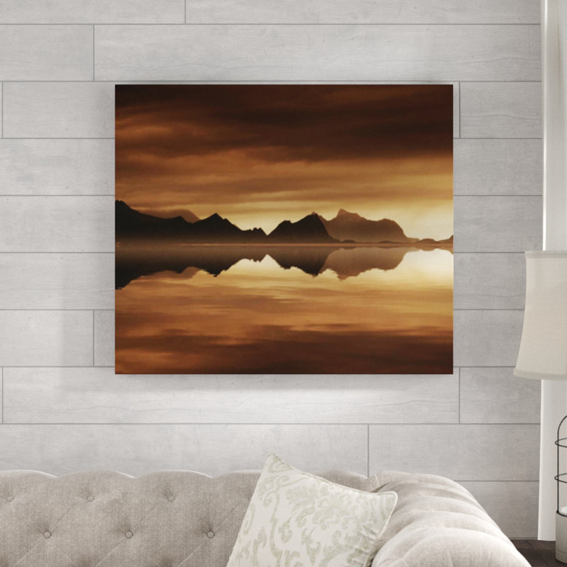 «Mirrored Sea» par Andreas Stridsberg, impression sur toile tendue, Extérieur, H 30 po x l 35 po
