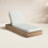 Fatima 28" Eucalyptus Patio Chaise Lounge