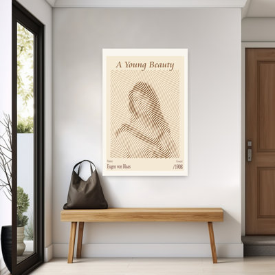 Elegant Wavy Portrait Abstract Classic Elegant Portrait Wall Art Print