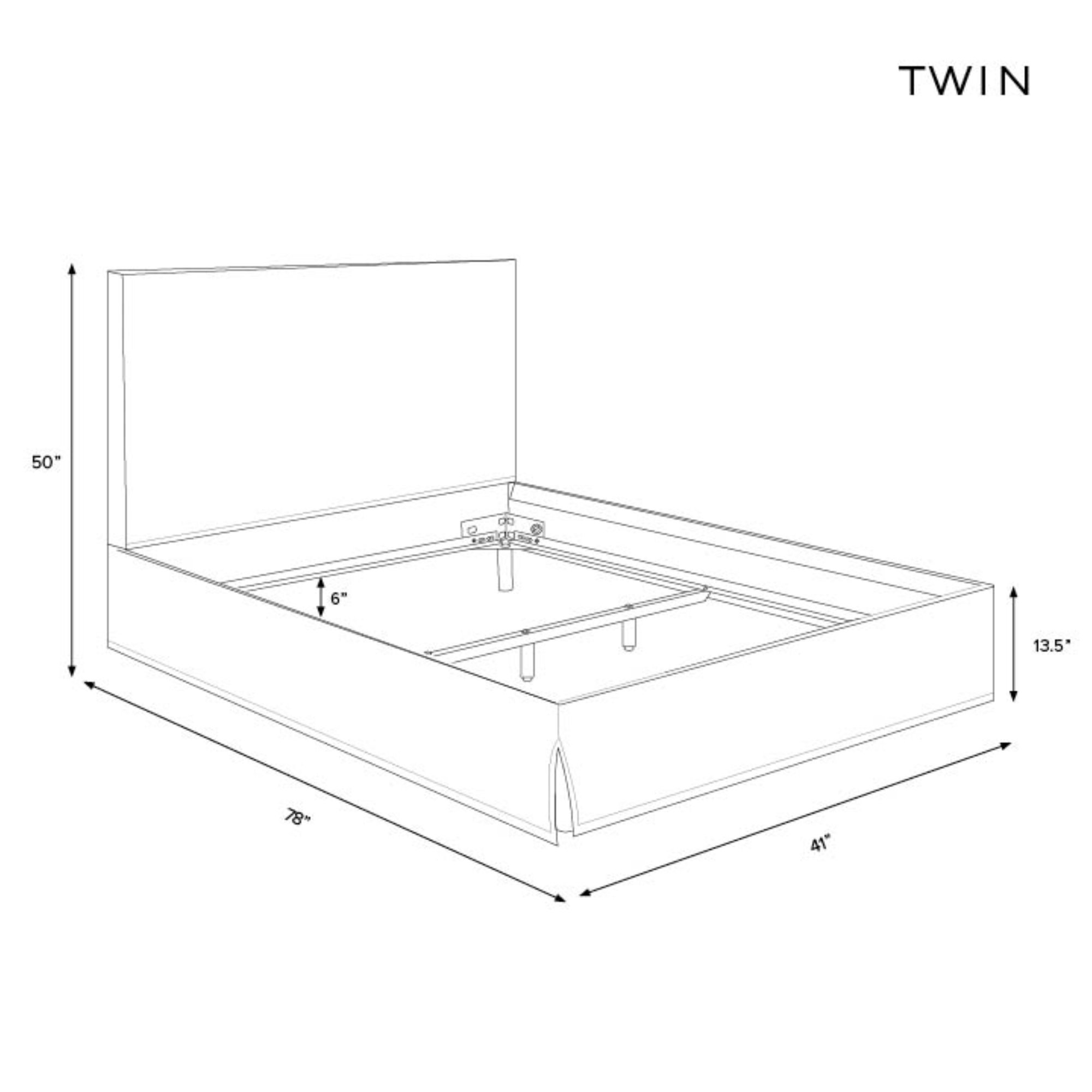 Stoffer Home x Cloth and Co. Maura Bed, Twin, Francie Blue