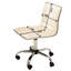 Fauteuil de bureau réglable à hauteur d'air avec dossier moyen en similicuir pivotant à 360 degrés en similicuir et 5 réglages de hauteur réglables-516852553