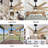 Ariella - Eight Blade Ceiling Fan - Integrated LED-2128242509-2128242510