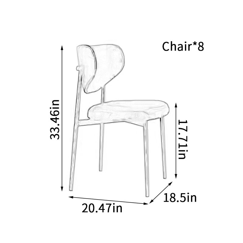 Simple Leisure Comfortable Soft Dining Chairs