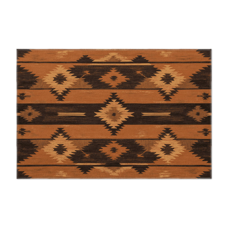 Lost Pueblo Indoor And Outdoor Area Rug, Rectangle 4' x 6'