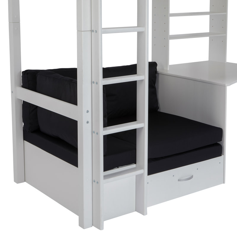 Solorzano European Single High Sleeper Loft Bed 90x200cm