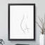 Line Female Form - Picture Frame Drawing-62802707-62802705