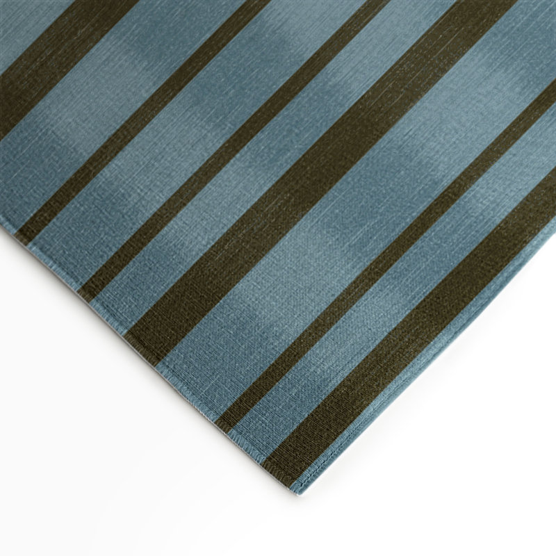 Tapis intérieur / extérieur gris HorizontalStripes, Rectangulaire 3 pi x 5 pi