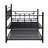 Daybed With Trundle In Black - Modern And Space, Metal Build For Durability, Silent Stable, Easy Assembly Kit Provided, Compatible All Mattresses, 250/350 Lbs Weight Limit Construction Reliable