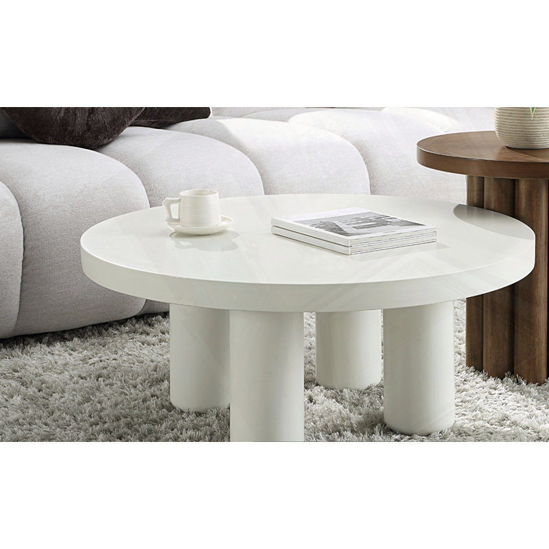 White Finish Coffee Table