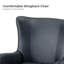 Fauteuil à oreilles en similicuir avec garniture cloutée 30 po Ebbert-647834384