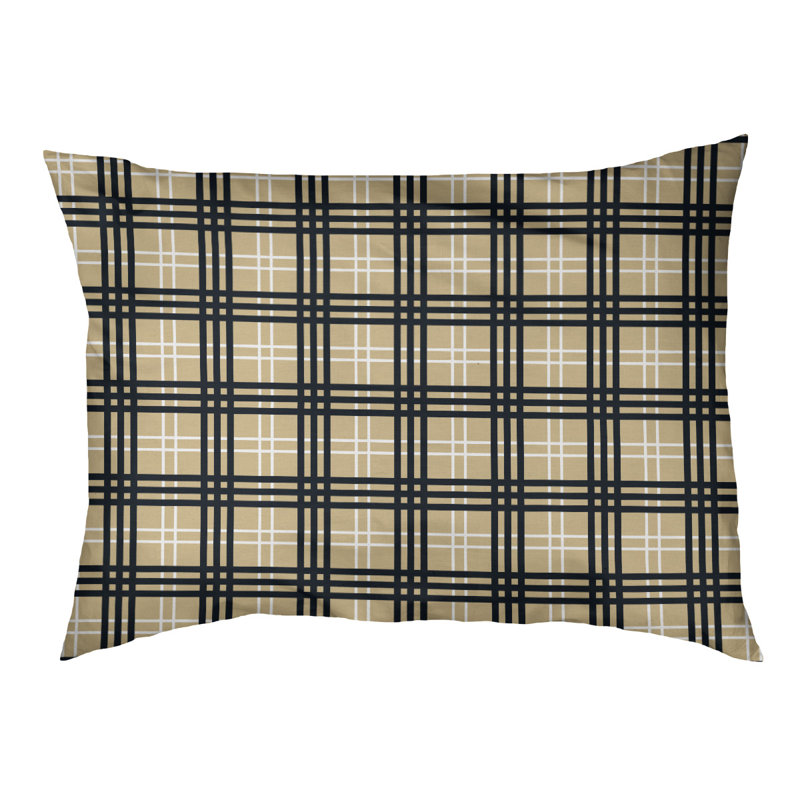 Coussin d’intérieur de luxe New Orleans football, Vieil or / blanc / noir, Grand (l 40 po x P 30 po x P 5 po)