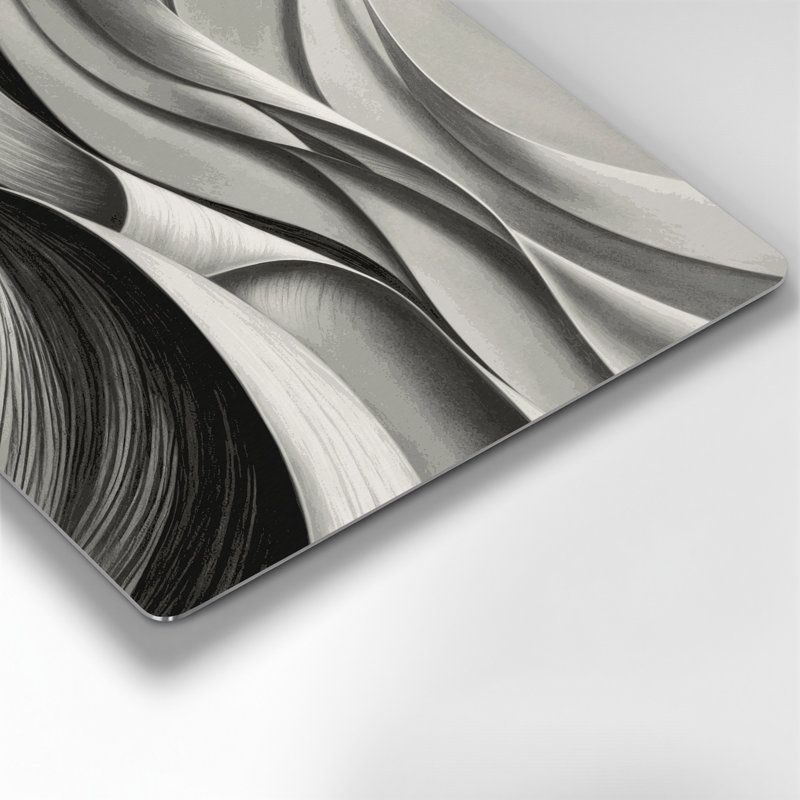 Art mural gris anthracite gris diagonal, H 8 po x l 8 po