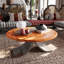 Table basse 31,4 "en bois de cerisier massif